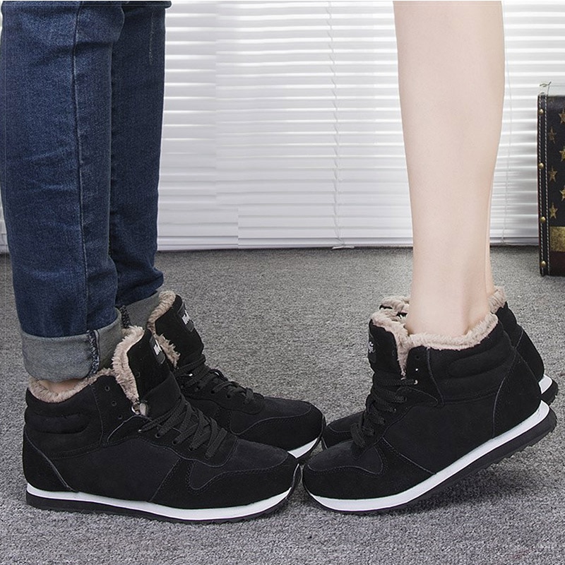 Heren sneakers warme winterschoenen heren casual schoenen sneakers warme bont sneeuw heren sneaker casual sneaker heren schoenen plus size