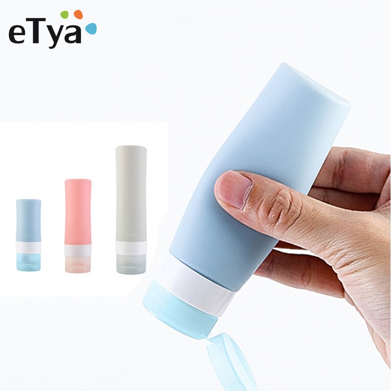 Women Silicone Travel Bottles Cosmetic Shampoo Lotion Container Tube Squeeze Packing Organizer Bag Travel Accessories