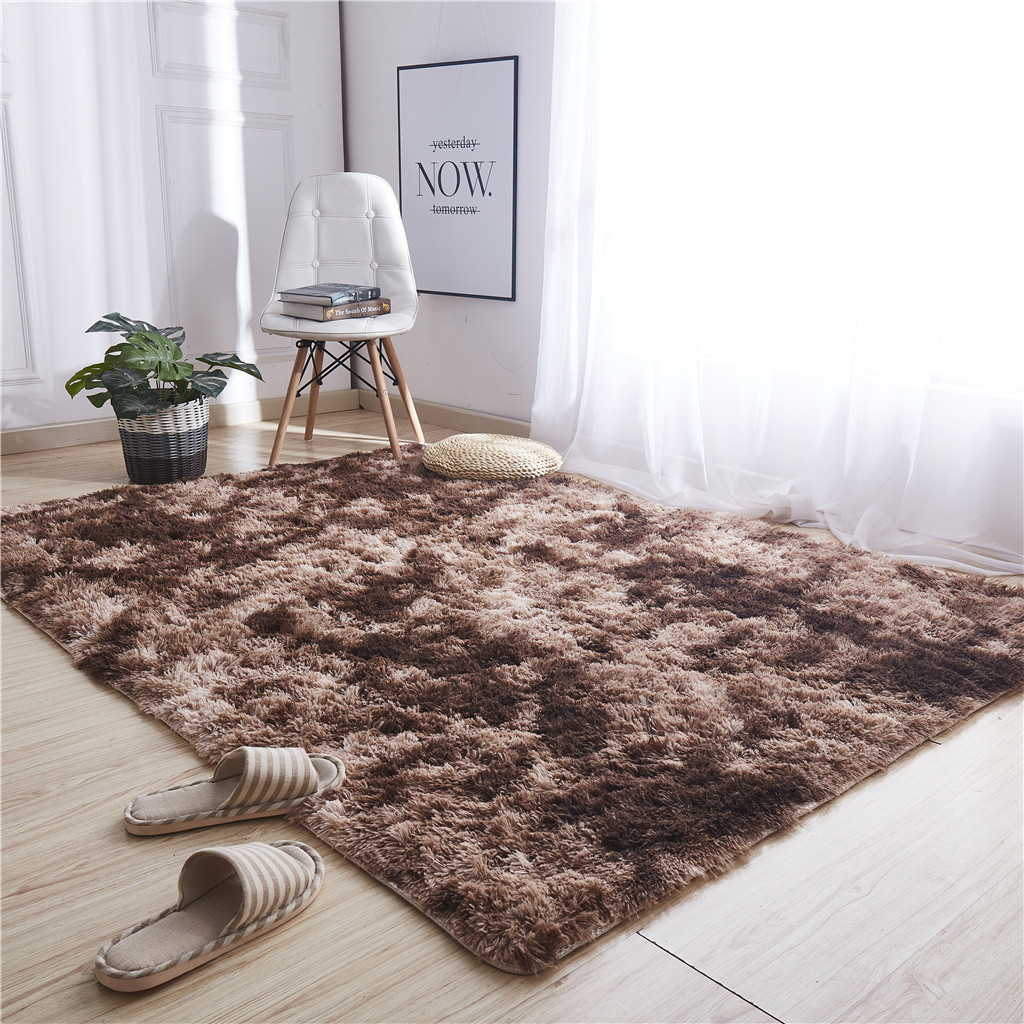 2021top home decor Ultra Soft Modern Area Rugs Shaggy Nursery Rug Home Room Plush Carpet Decor: Coffee