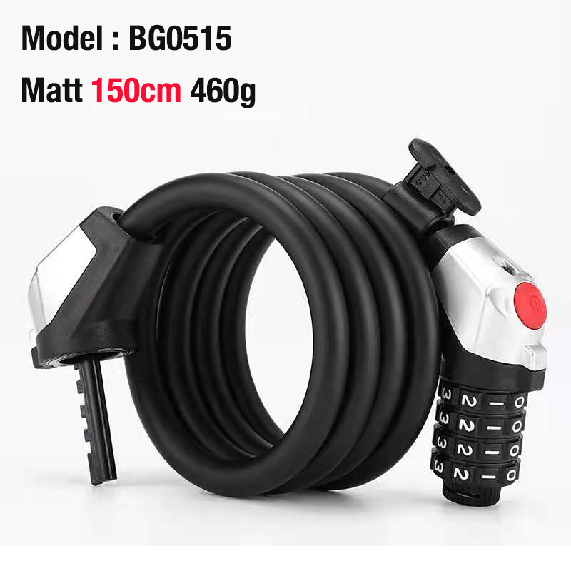neuere Fahrrad Schloss Kette Code Kabel SCHLOSS MTB Rennrad Sicherheit Anti-diebstahl draussen Radfahren MTB Fahrrad sperren: matt 150cm