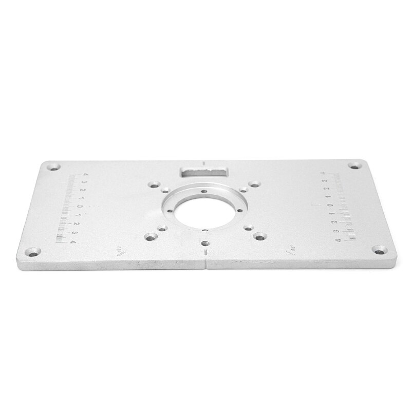 1 Set Router Table Insert Plate 700C Aluminum Router Table Insert Plate + 4 Rings Screws For Woodworking Benches