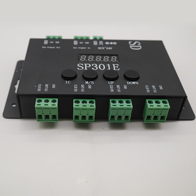 Sp301e syn signal programmerbar pixel led controller för  ws2811 ws2813 ws2812b sk6812 apa 102 pixel led strip panel ljus ,dc5-24v