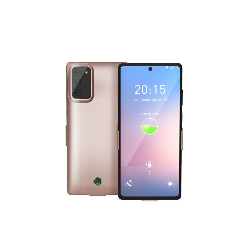 Battery Charger Case For Samsung Galaxy Note 20 Ultra Note20 7000nAH Anti fall Portable Battery Hard Back Cover: Note 20Ultra Pink