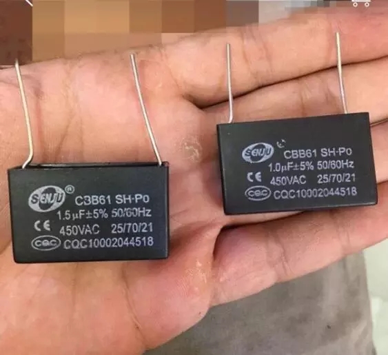 10 stück/los cbb 61 4.5/5.0/6.0/8.0/10.0/12.0 uf 450v modul gerade stifte anlaufkapazität