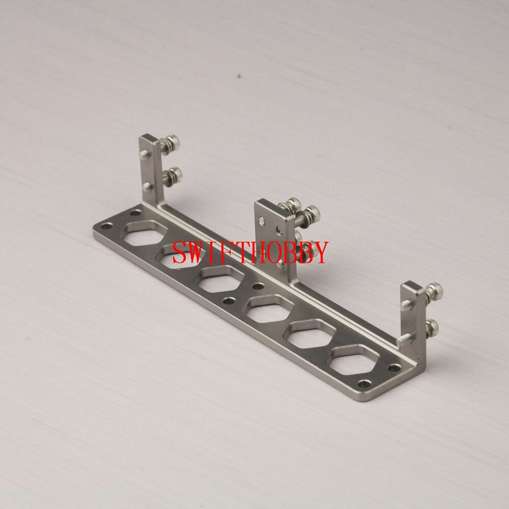 Aluminio doble S3003 Servo montaje para Servo Futaba S3003 para barco RC