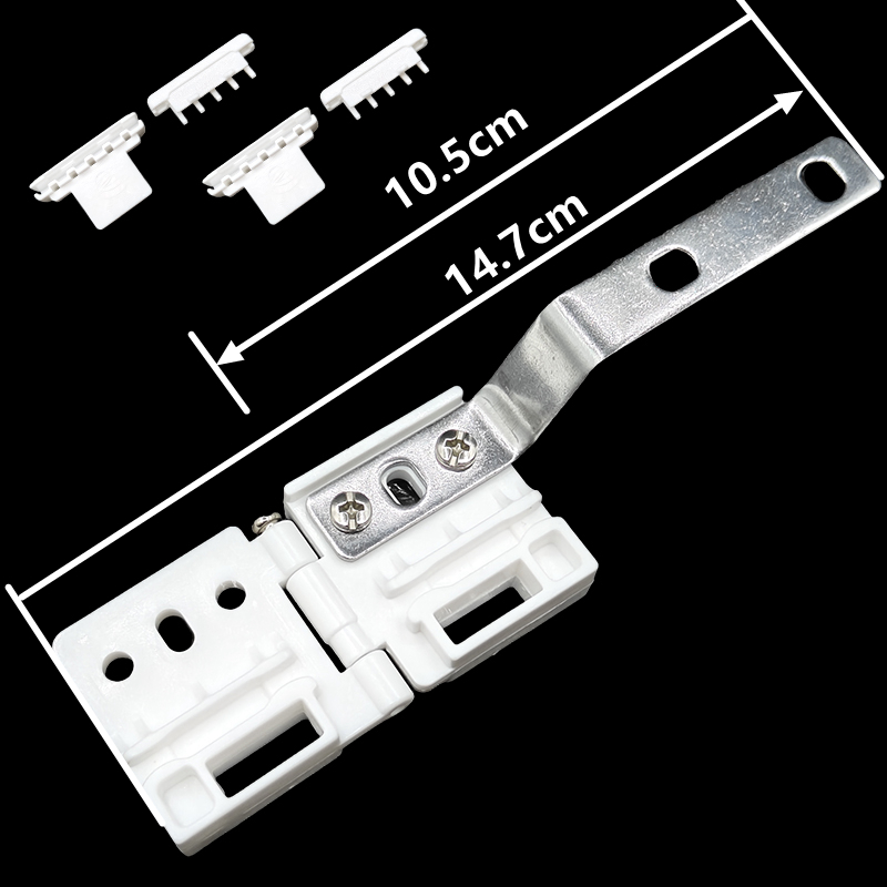 Automatisk elektrisk gardinskena tillbehör huvudbärare för raka böjda skenor remskiva