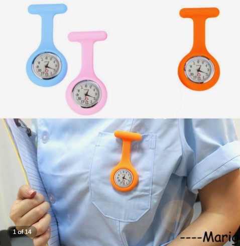 Nurse Watch Pocket Horloges Voor Meisjes Siliconen Verpleegster Horloge Broche Tuniek Eenvoudige En Stijlvolle Horloge Reloj De Regalo