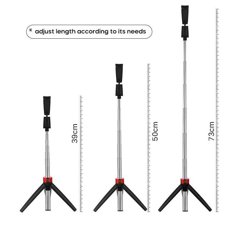 Bluetooth Wireless Selfie Stick Tripod Portable Universal Remote Control Telescopic Monopods for Smartphones Sport Action Camera