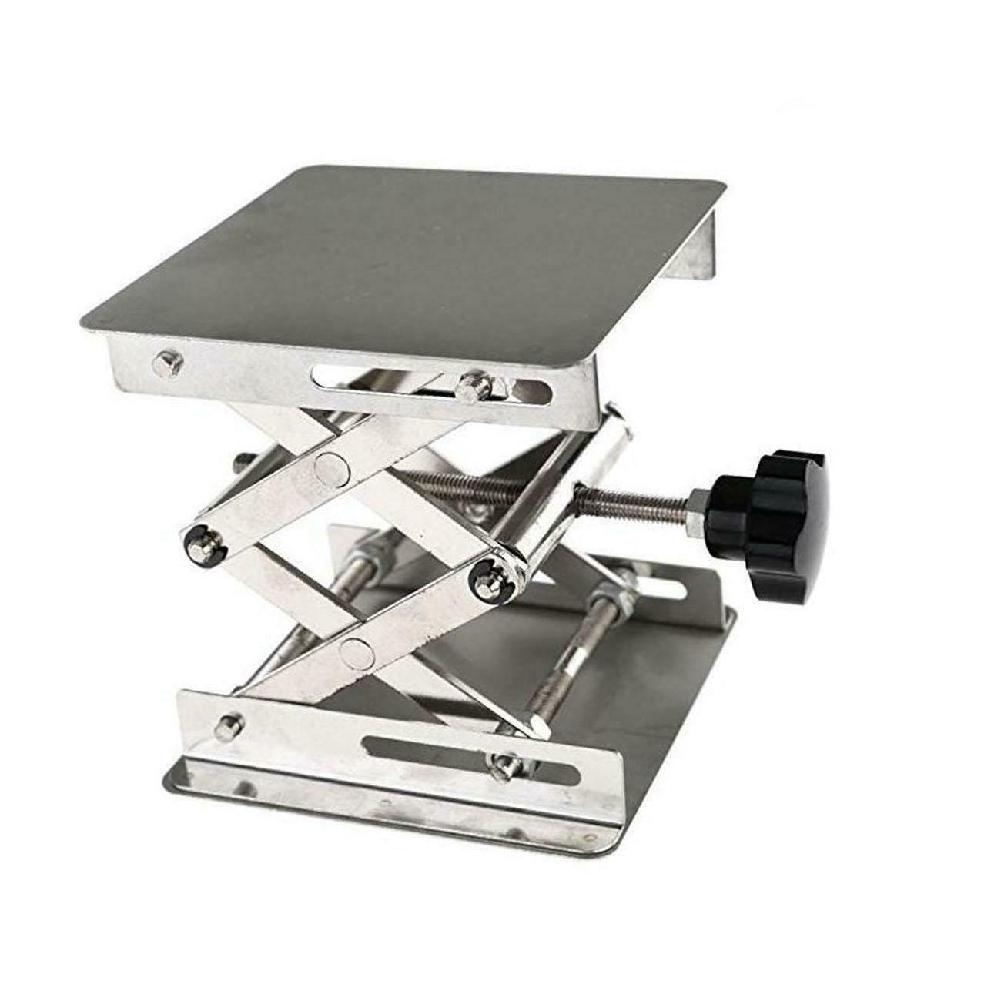 Rvs Verstelbare Lab Stand Tafel Rack Schaar Lab-Lift Lifter Voor Science Experiment 10X10 Cm Houtbewerking bankjes