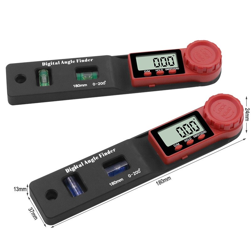 2 in 1 Digital Meter Angle Inclinometer Spirit Level Angle Ruler Electron Goniometer Protractor Angle Measuring Tool