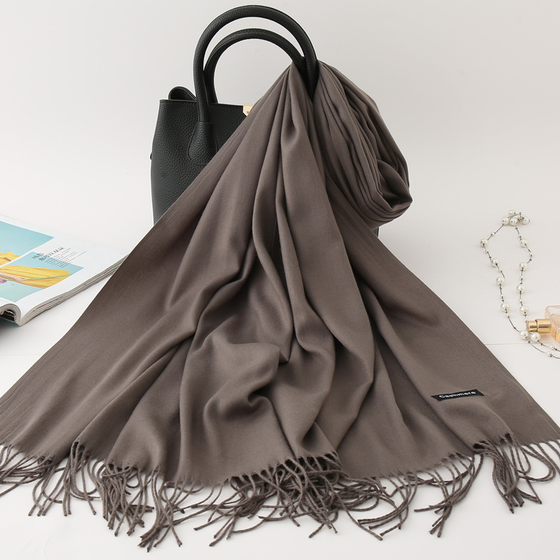 Men Cashmere Scarf Unisex Thick Warm Winter Scarves Black and Gray Gentleman's Bussiness Scarves foulard femme: 16