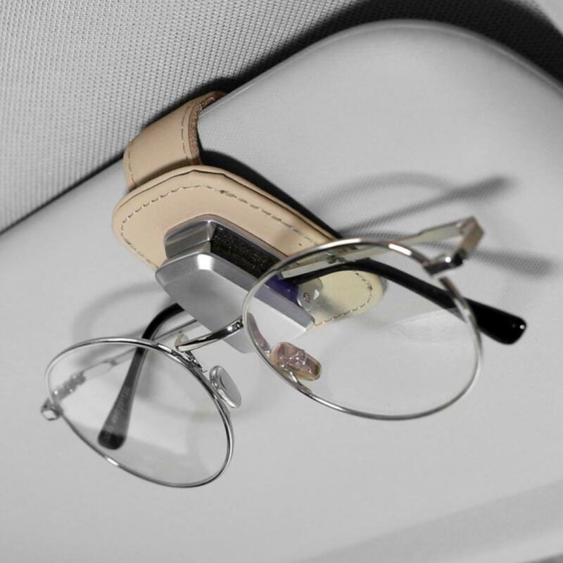 Universal bil solskærm clips holder auto solbriller glas kort billetter opbevaring briller etui klip tilbehør briller clips