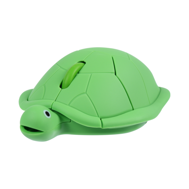 Groene Schildpad 2.4G Bedrade/Draadloze Muis Mute Knop 1600Dpi Auto Slaap Mini Office Muis Geschikt Voor Computers Laptops: GRIJS