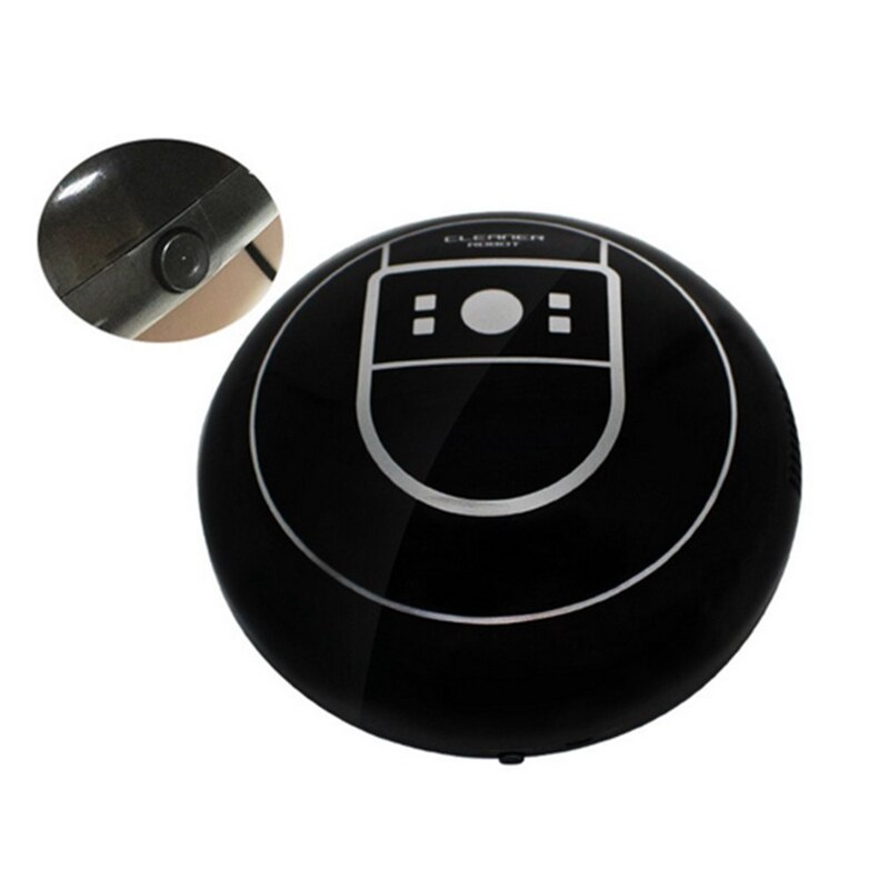 Home Auto Cleaner Robot Microfiber Smart Robotic Mop Floor Corners Dust Cleaner er Vacuum Cleaner Usb Charging BLACK