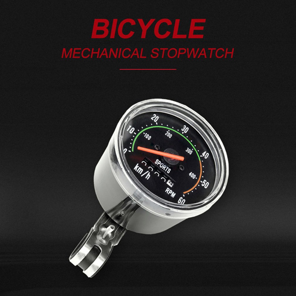 Mechanische Tacho Universal- Klassischen Fahrrad Radfahren Kilometerzähler Stoppuhr Wasserdichte Fahrrad Tachometer-lehre