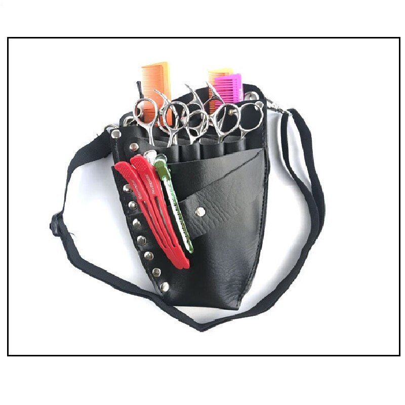 Hair Scissors Bags Comb Barber Bags Salon PU Leather Hairdressing Pouch Hairdresser Tool Case Bag Holder