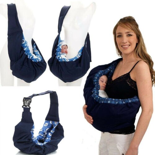 Portabebés ajustable para recién nacido, mochila ergonómica de un hombro de algodón con eslinga, bolsa de alimentación para bebé, anillo