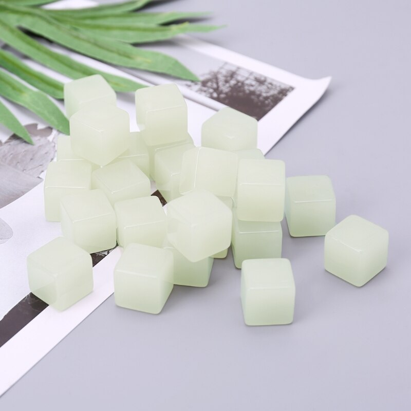 Dés vierges acryliques de dés lumineux de Cube de 25 pièces pour la directe de jeu de société de TRPG