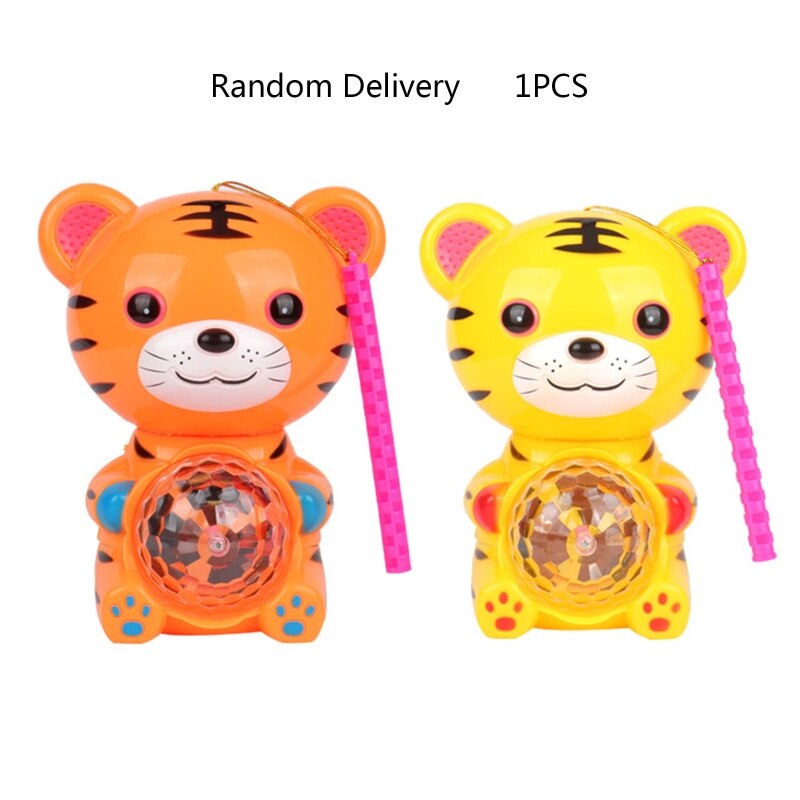 Kids Fun Light Up Lantern Toy with Music Tiger Shape Hanging Glowing Lantern with Handle 2022 Year Children Toys Party Favor: Default Title