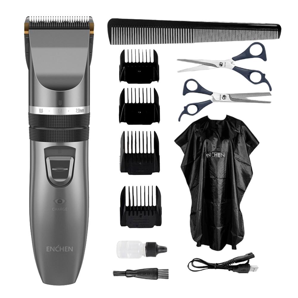 ENCHEN Sharp X Hair Clipper Trimmer USB Rechargeable SharpX Hairdress Facial Hair Cutter Machine For Men: SET 2