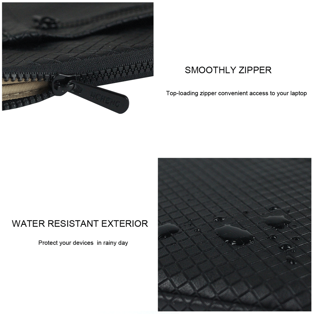 Mcheng pasta de laptop à prova de respingo, à prova de choque, 11 "13" 14 "3/4", bolsa para laptop macbook 13 estojo para notebook computador