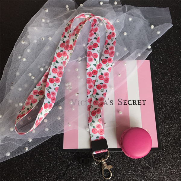 Lanyard for Keys flower lanyard for iphone 7 Samsung Phones MP3 USB Flash Drives Keys Keychains ID Name Tag Badge Holders