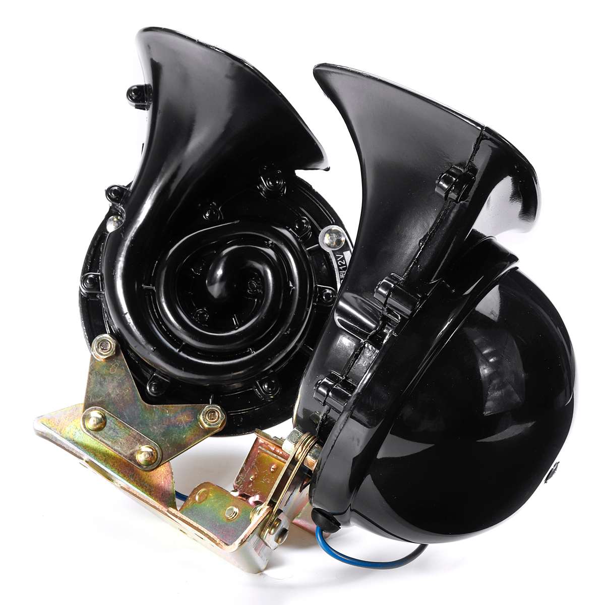 12V 200DB 300DB 350DB Auto Twin Dual Tone Compact Air Horns Kit Car Truck Lorry SUV RV Train Caravan Boat Twin Tone Super Loud: 350DB 12V