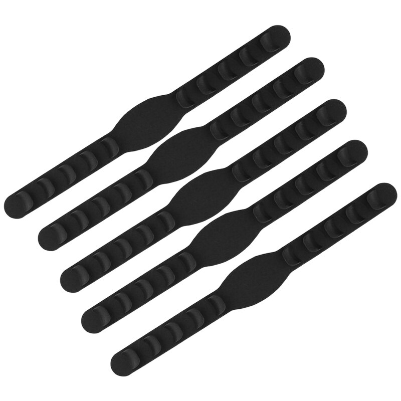 Maskers banden verlengde gesp oorbeschermer voor filtratie katoen anti-pijn aanpassing houder knop zwart: Default Title