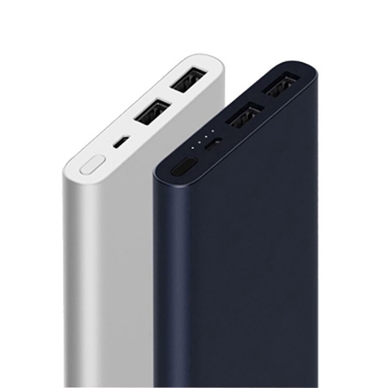 Xiaomi Mi batterie d'alimentation 2s 10000 mAh Redmi batterie d'alimentation double Port USB Charge rapide Powerbank chargeur de batterie externe Ultra-mince