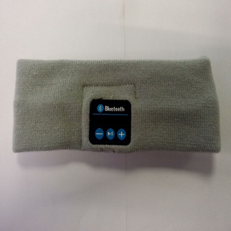 Bluetooth hoofdband workout hoofdband fitness hoofddeksel sport haarband: Donkergrijs