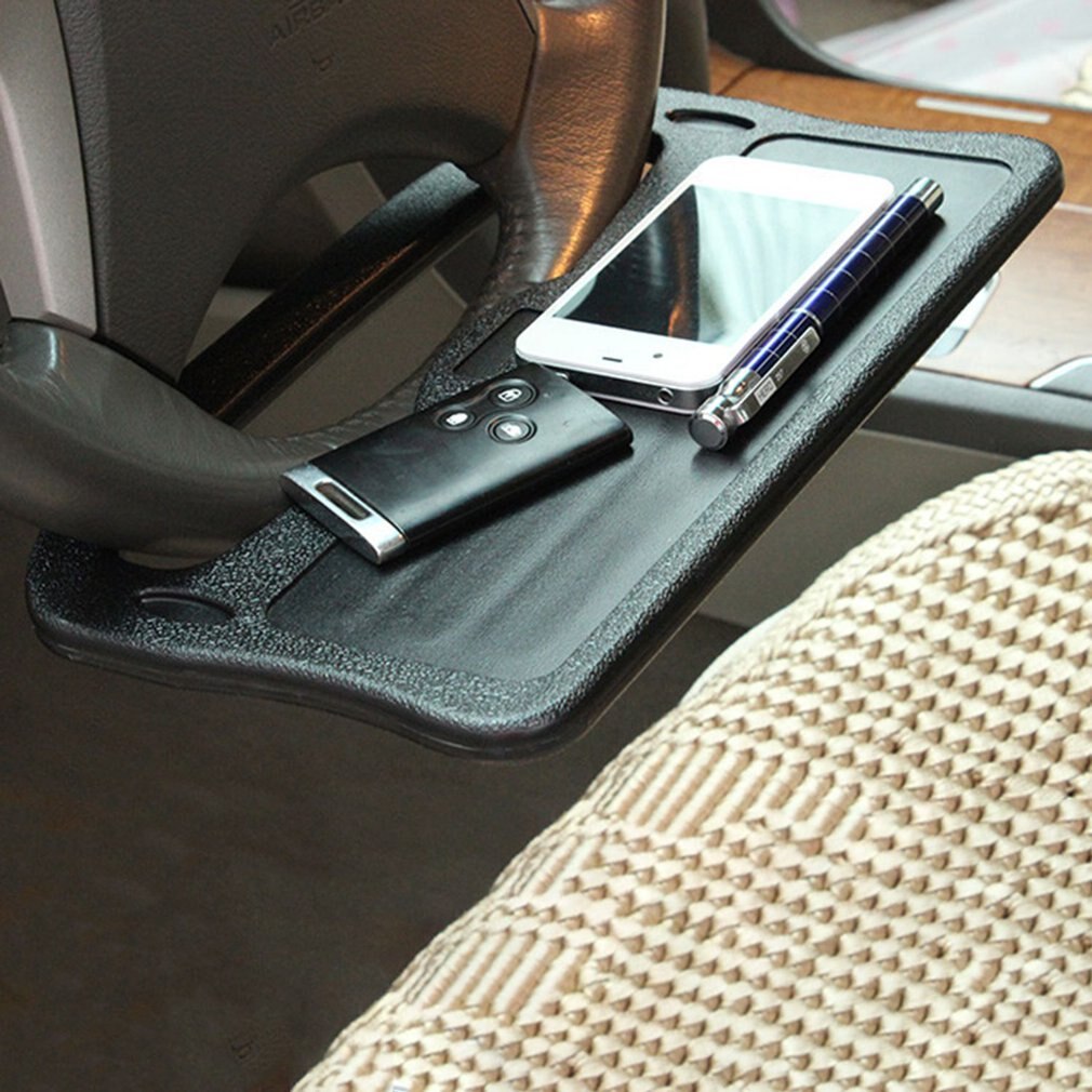 Multi-Functional Portable Car Laptop Eating Steering Wheel Desk Black Vehicle Portable Mount Tray Laptop Notebook Table