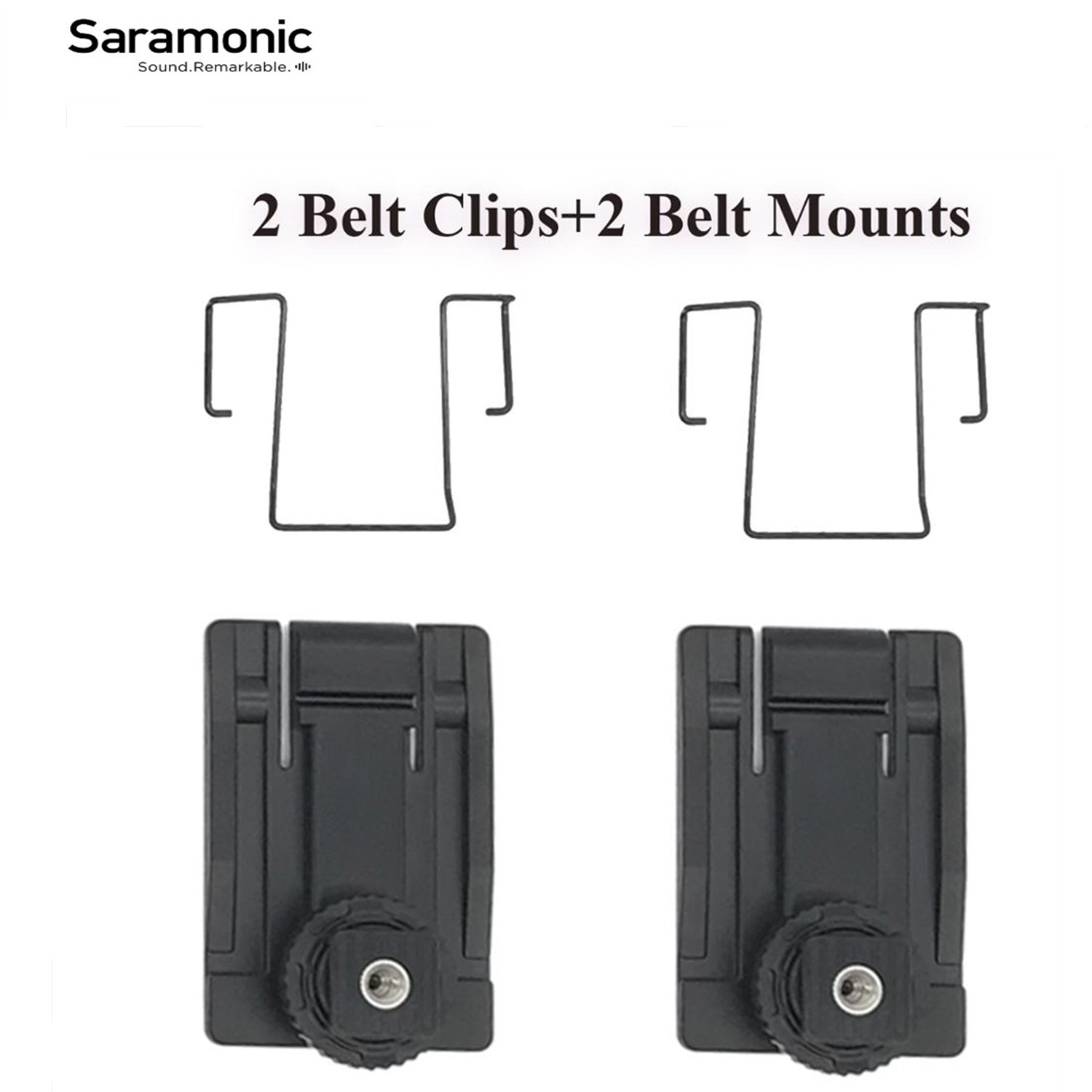 Saramonic Gürtel Clips Bodypack Mikrofon Halterungen Antennen Muttern für Drahtlose Mikrofon UWMIC9 System