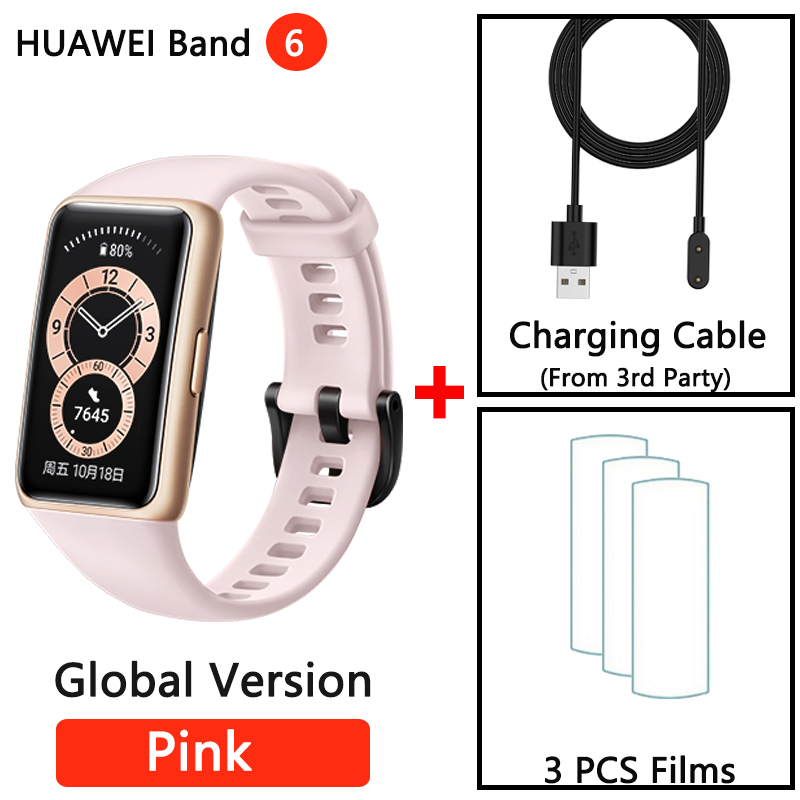 HUAWEI BAND 6 Smartband 6 Blood Oxygen 1.47" AMOLED Long Battery Life Fast Charging Heart Rate Monitoring