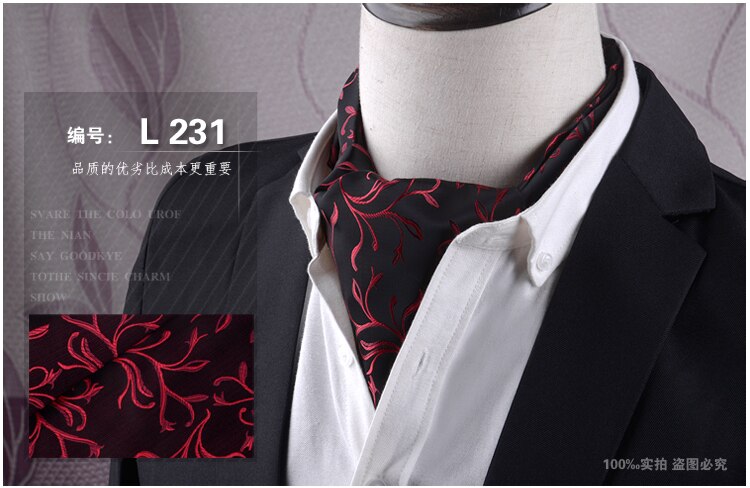 Korean Men's Scarf British Retro Suit Silk Scarf Shirt Neckband Scarf Spring and Autumn and Winter Business Scarf Scarf