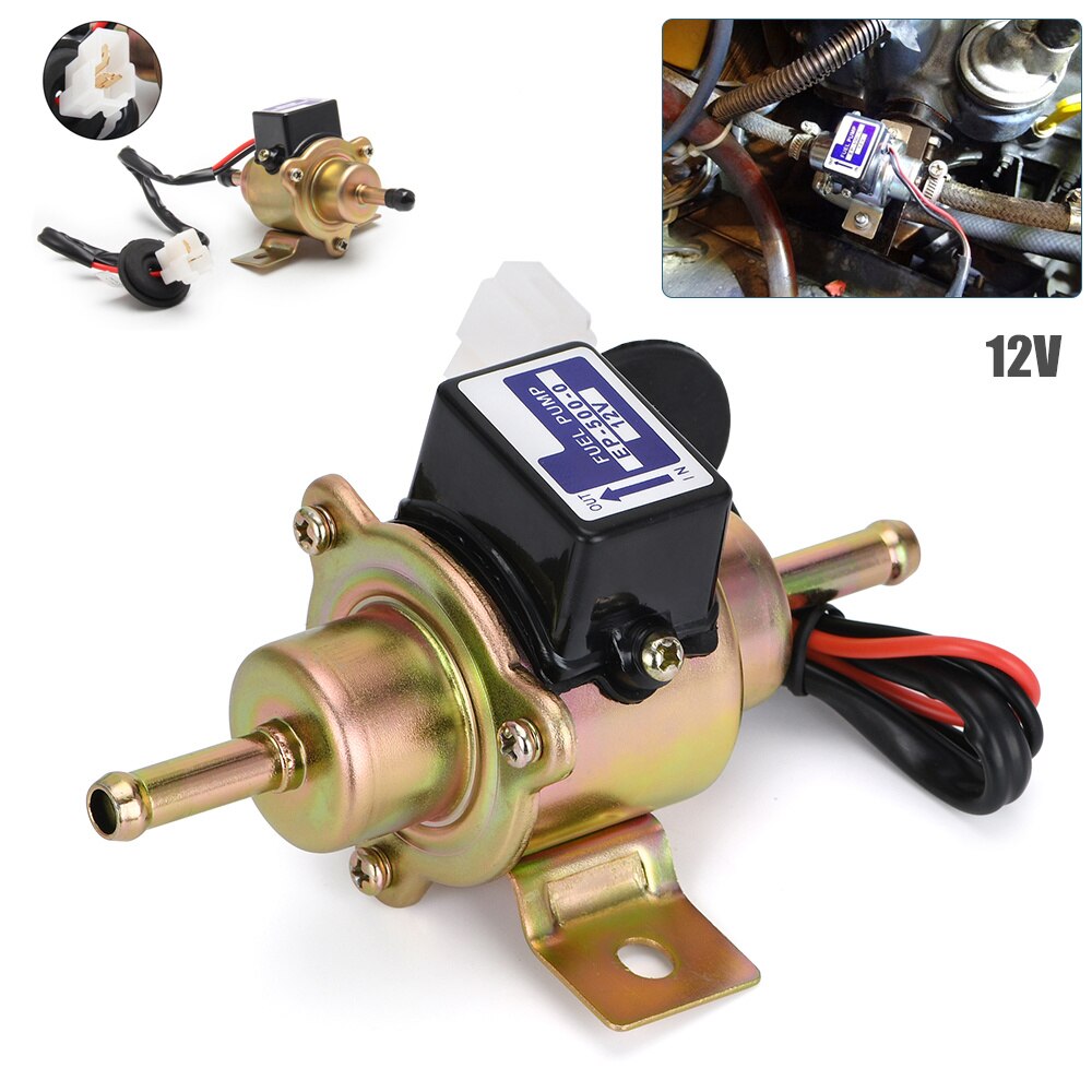 ISUMO HEP-02C 12V Angle Low Pressure Electric Fuel Pump, Universal For Diesel/Gas, 2 Pack