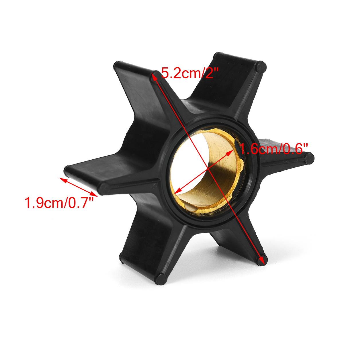 Marine Water Pump Impeller Boat Engine Impeller 6 Blade for Johnson / Evinrude 25HP 388702 Durable Boat Parts Accessories