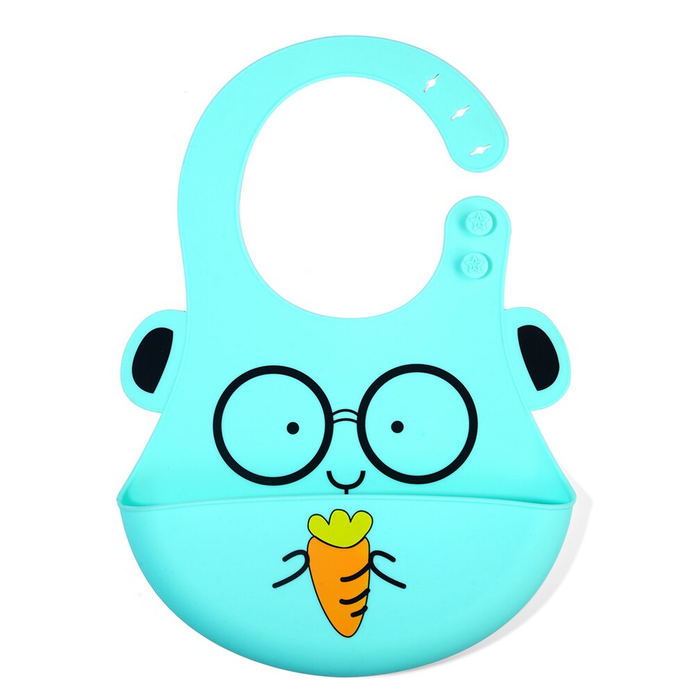 Søte låve spedbarn baby smekker myke silikon smekke vanntett spytt dryppende smekker