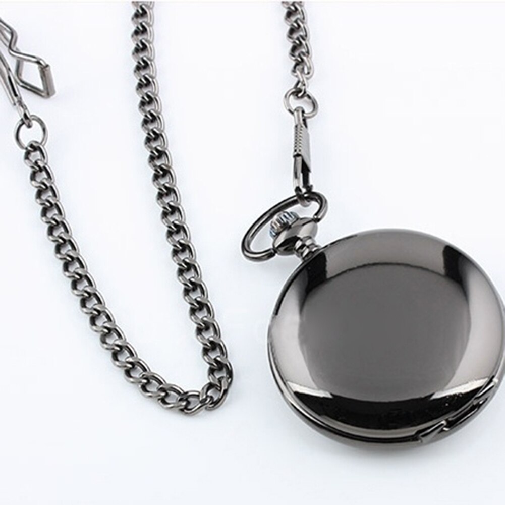 Retro vintage fickur klassisk herr steampunk slät kvarts fickur smycken legering kedja hänge med halsband kedja