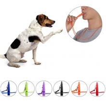 Silbato para mascotas para dejar de ladrar, sonido ultrasónico de patrulla con cuerda, artículos de entrenamiento para perros con correa para muñeca