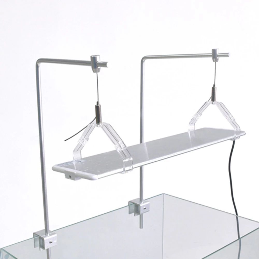 Soporte de montaje ajustable para acuario, luz LED Universal para pecera, Kit de lámpara colgante, accesorios para acuario