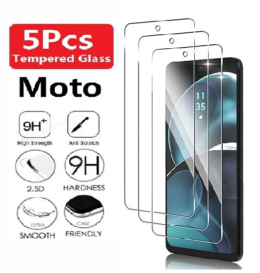 Protecteur d'écran en verre trempé, 5 pièces, pour Motorola Moto G Power 5G 2024 G04S G05 G13 G14 G15 G22 G23 G24 G32 G42 G52 G82