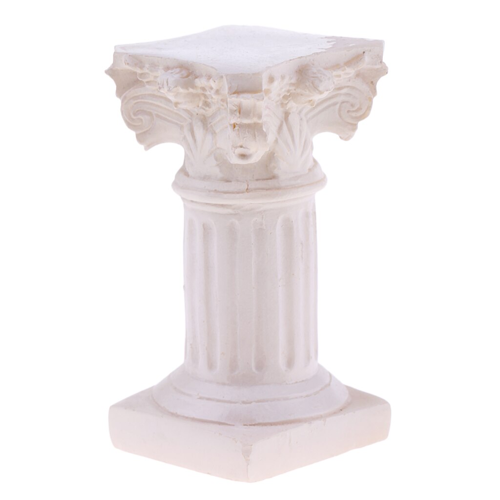 Harz Römischen Spalte Marmor-Säule Modell Statue für Sandplay Sand Tabelle Spiel Bausätze 1,37x1,37x2,63 zoll