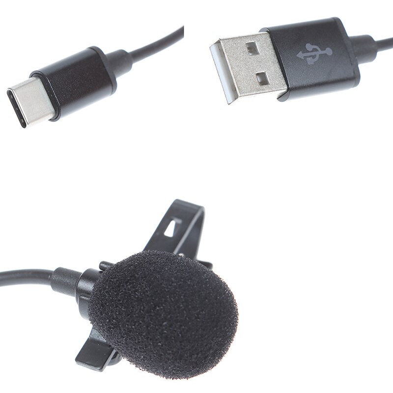 Draagbare-Mini Microfoon Usb, micrófono Lavalier, con Clip externo, Microfoons, Voor, ordenador portátil, Pc, Opname, chat