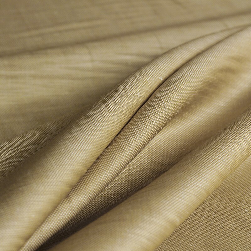 White Waxberry Light Yellow Silk Linen Wool Worsted Fabric Material Spring Women Suits Pant Jacket DIY Sewing Cloth