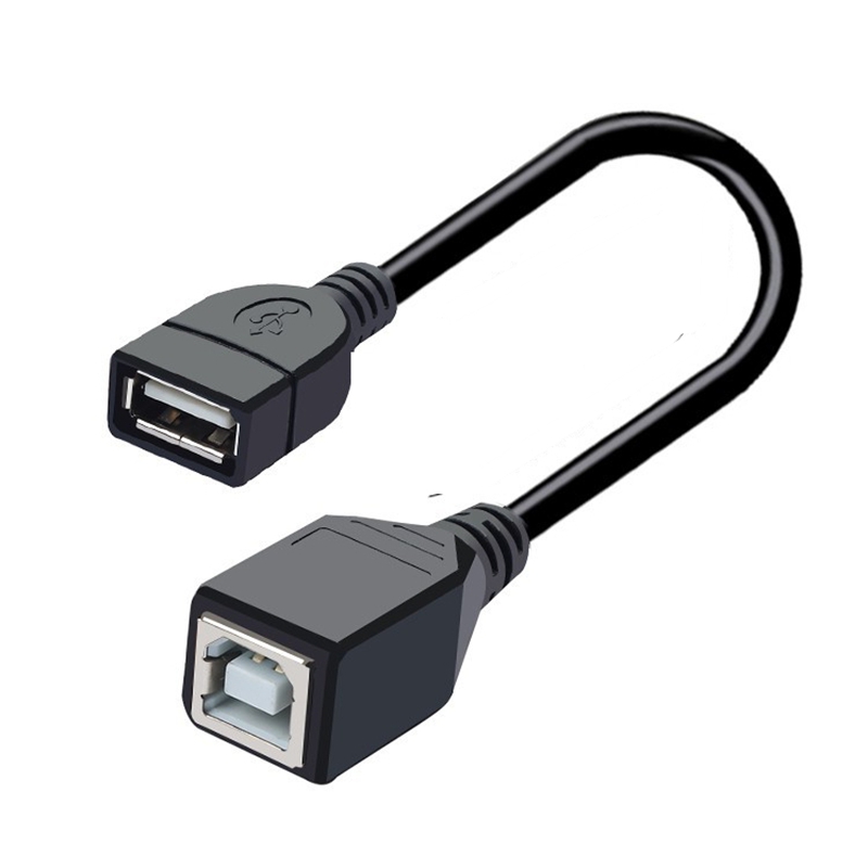 USB 2.0 Type A Female To USB B Male Scanner Printer Cable USB Printer Extension Scanner Laptops Hard Drive Box Adapter Cord 30cm: Blue / 0.3m