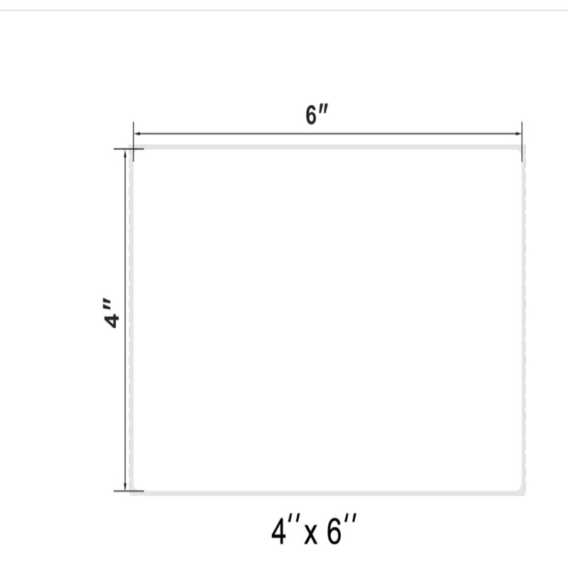 Internationale Express Printer Sticker Enkele Rij 102*152*250 Thermische Sticker 4 "* 6" Thermische label Papier Barcode Sticker
