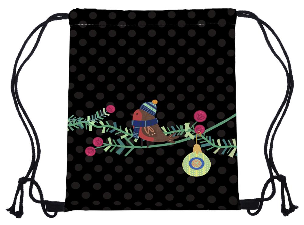Pocke trope baglomme reb kvinder mænd taske juleserie bundle taske 3d digital printet tegneserie juletape skuldertaske: Bpa 601341