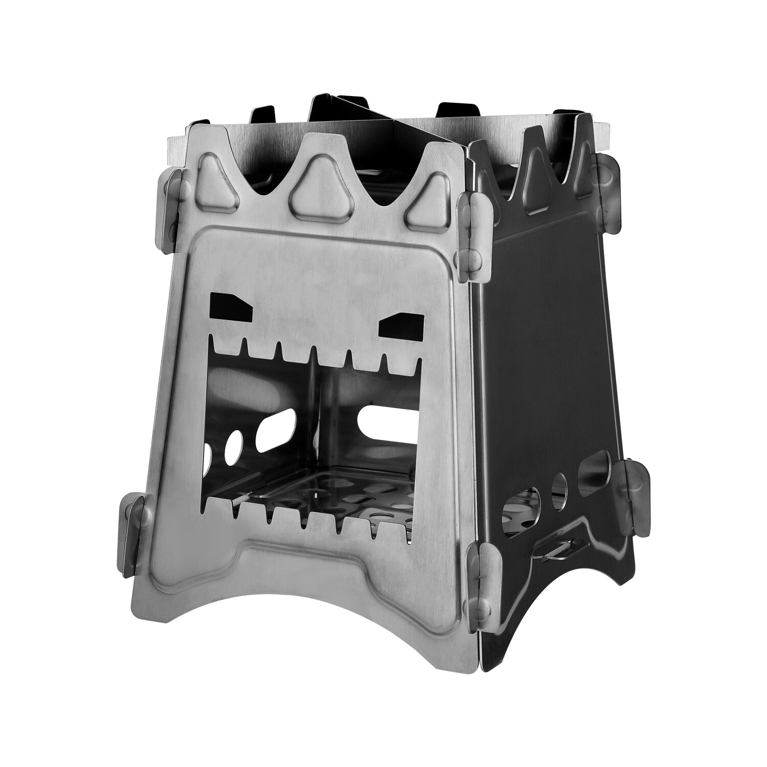 Portable Titanium Outdoor Stove Camping Furnace Camping Wood Stove Picnic Ultralight Folding Camping Cooking Detachable Stoves