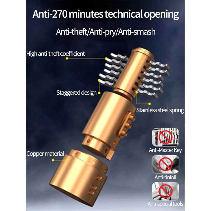 Xunting Bicycle Chain Lock Safety Metal Anti-theft Bicycle Chain Lock Waterproof and Rust-proof Chain Lock Bicycle Accessories