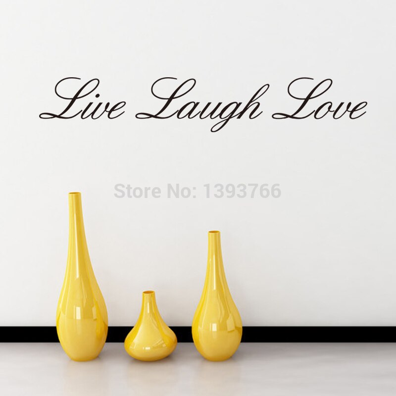 live laugh love quotes wall stickers living room bedroom Mural Decals mural poster